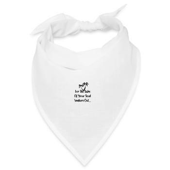 for the sake of your soul venture out - Bandana Dreieckstuch - Weiß - Vorne