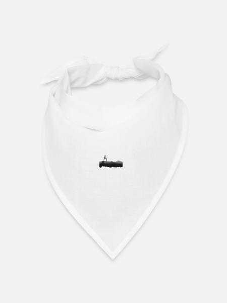 Freiheit - Bandana Dreieckstuch - Weiß