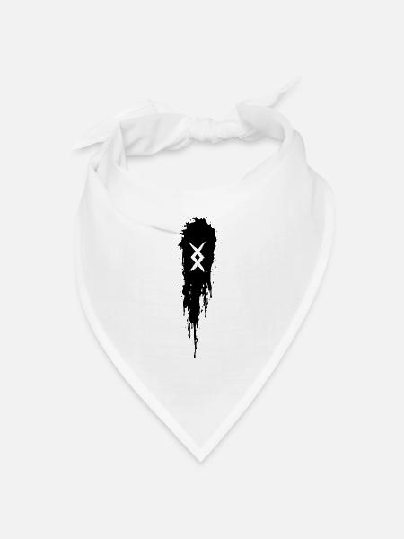 Ingwaz - Bandana Dreieckstuch - Weiß