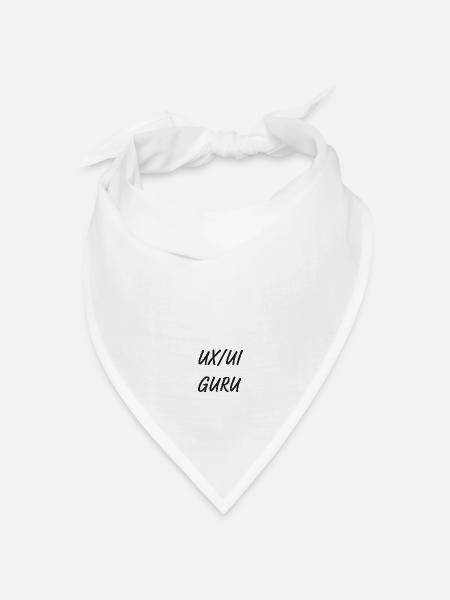 UX/UI Guru - Bandana Dreieckstuch - Weiß