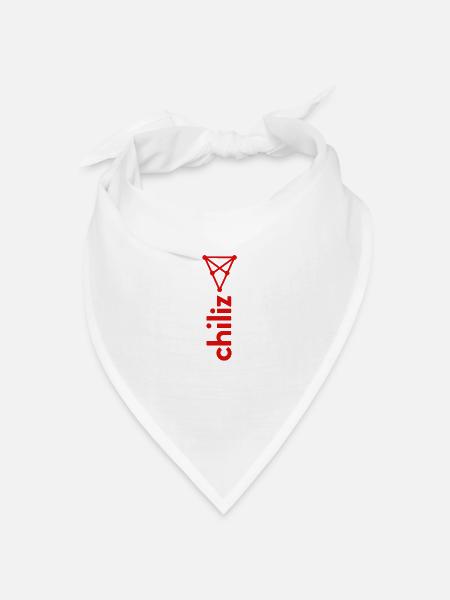 Chiliz Vertical - Bandana Dreieckstuch - Weiß
