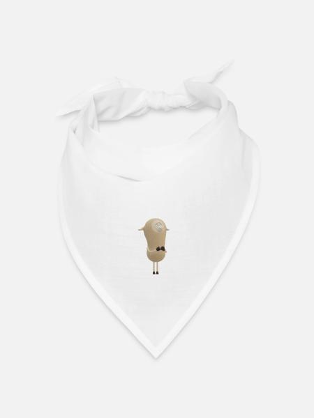 Lamm - Bandana Dreieckstuch - Weiß