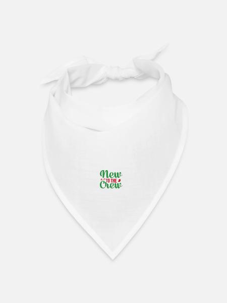 Neu in der Team Weihnachten - Bandana Dreieckstuch - Weiß