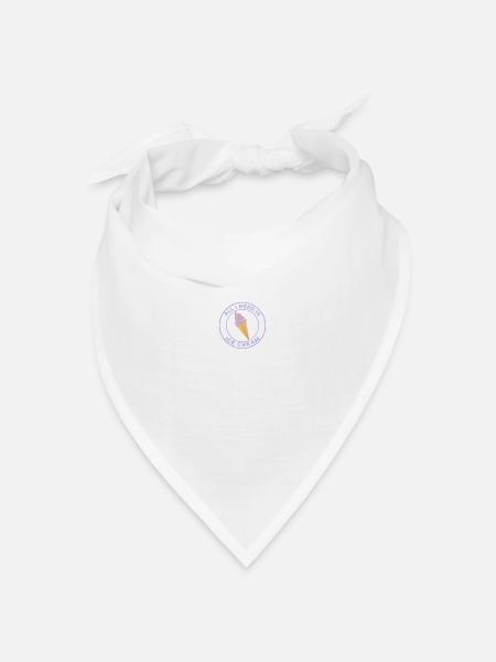 ALLES, WAS ICH BRAUCHE, IST EIS - Bandana Dreieckstuch - Weiß