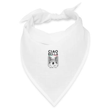 Ciao Bella Venice Italy - Bandana Dreieckstuch - Weiß - Vorne