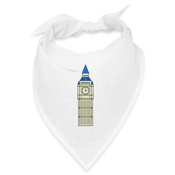big ben design - Bandana Dreieckstuch - Weiß - Vorne