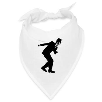 Rude Boy - Bandana Dreieckstuch - Weiß - Vorne