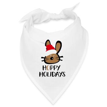 hoppy holidays - Bandana Dreieckstuch - Weiß - Vorne