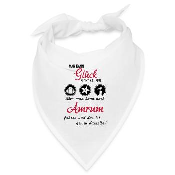 Glück Amrum - Bandana Dreieckstuch - Weiß - Vorne