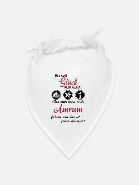 Glück Amrum - Bandana Dreieckstuch - Weiß