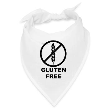 Gluten Free - Bandana Dreieckstuch - Weiß - Vorne