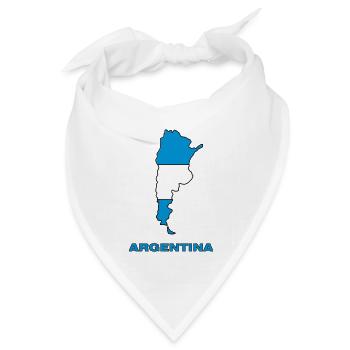 argentina - Bandana Dreieckstuch - Weiß - Vorne