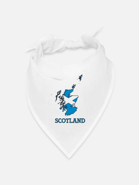 scotland - Bandana Dreieckstuch - Weiß