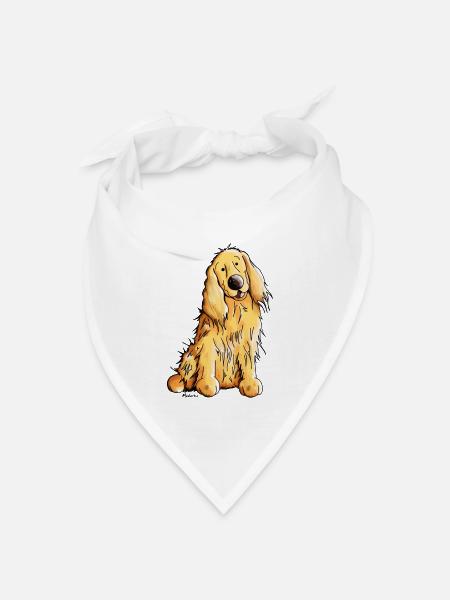 Happy Cocker Spaniel - Bandana Dreieckstuch - Weiß