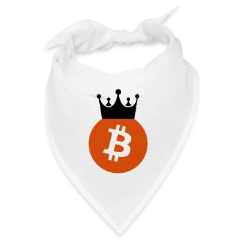 bitcoin - Bandana Dreieckstuch - Weiß - Vorne