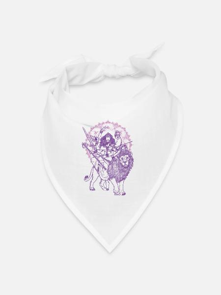 Durga - Bandana Dreieckstuch - Weiß