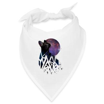 Space Cat - Space Animals Serie - Bandana Dreieckstuch - Weiß - Vorne