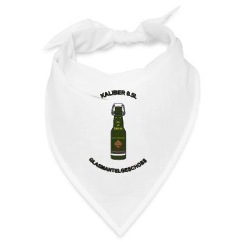 Glasmantelgeschoss V2 - Bandana Dreieckstuch - Weiß - Vorne
