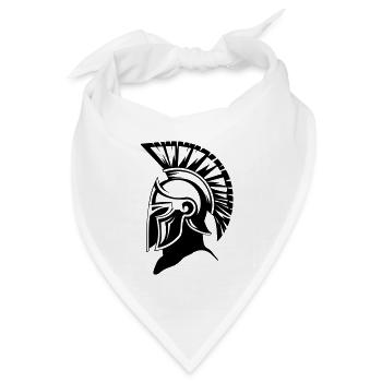 Sparta Spartanischer Krieger - Bandana Dreieckstuch - Weiß - Vorne