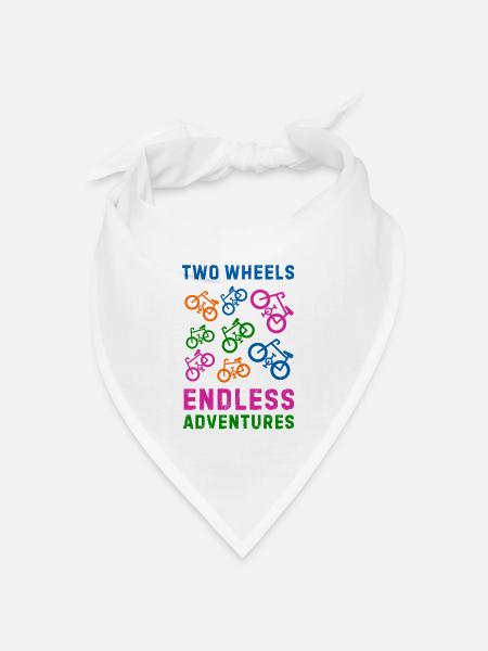 Fahrrad - Bandana Dreieckstuch - Weiß