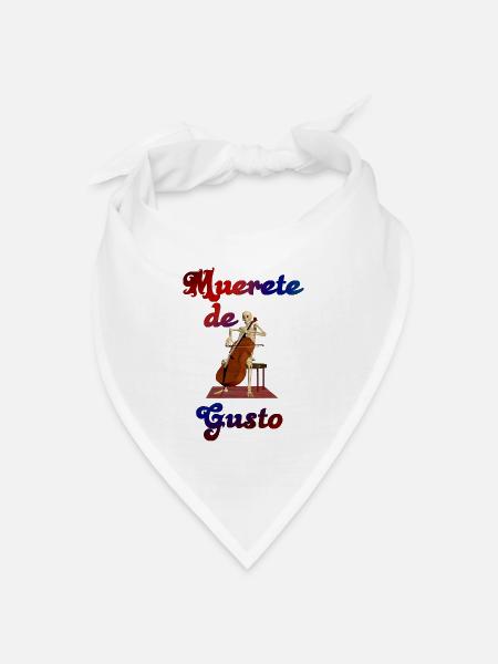 Orchester-Skelett - Bandana Dreieckstuch - Weiß