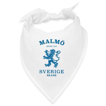 MALMÖ Sverige Schweden - Bandana Dreieckstuch - Weiß - Vorne