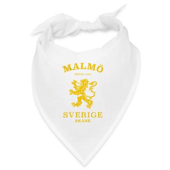 MALMÖ Sverige Schweden - Bandana Dreieckstuch - Weiß - Vorne