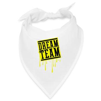 Dream Team - Bandana Dreieckstuch - Weiß - Vorne
