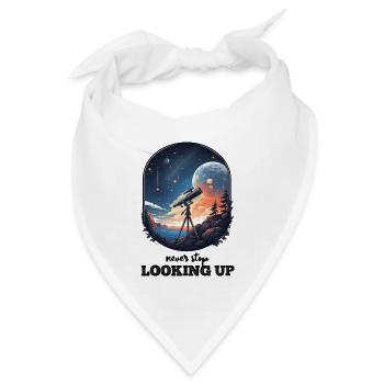 Hör niemals auf, nach Hoffnung und Inspiration zu suchen - Bandana Dreieckstuch - Weiß - Vorne