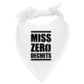 Miss Zero Waste - Bandana Dreieckstuch - Weiß - Vorne