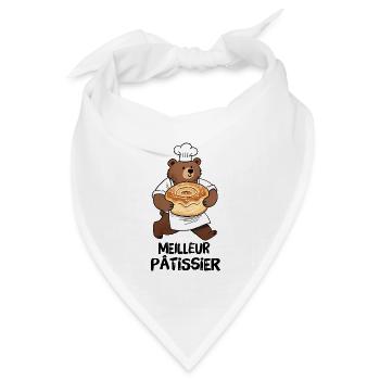 Bester Konditor - Bandana Dreieckstuch - Weiß - Vorne