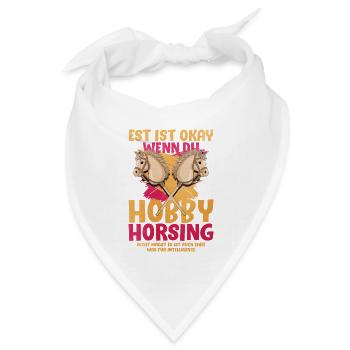 Hobby Horsing Duo Pop Art - Bandana Dreieckstuch - Weiß - Vorne
