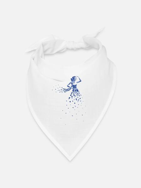 ORIGAMI SERBOWKA - Bandana Dreieckstuch - Weiß
