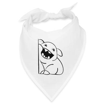Süßes Monsterchen - Bandana Dreieckstuch - Weiß - Vorne