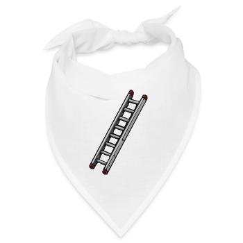 Diagonale Leiter Illustration - Bandana Dreieckstuch - Weiß - Vorne