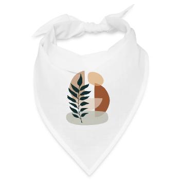 Minimalistic Boho Style - Bandana Dreieckstuch - Weiß - Vorne