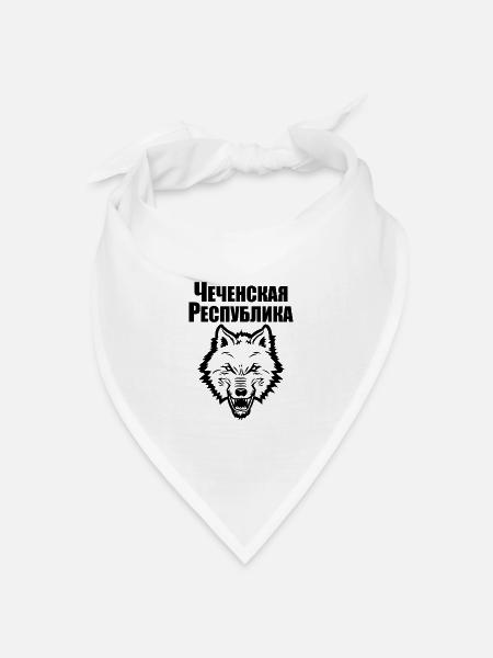 Tschetschenische Republik Noxchi Geschenk Grosny - Bandana Dreieckstuch - Weiß