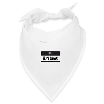 My name is Slim Shady - Bandana Dreieckstuch - Weiß - Vorne
