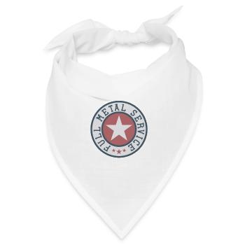 Full Metal Service - Bandana Dreieckstuch - Weiß - Vorne