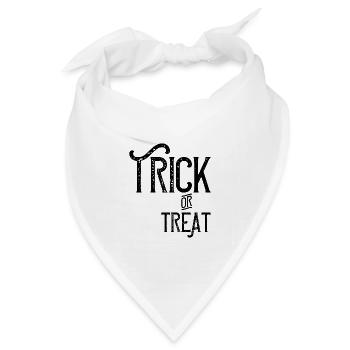 Trick or treat - Bandana Dreieckstuch - Weiß - Vorne