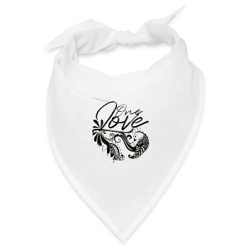 One Love (Dark Label) - Bandana Dreieckstuch - Weiß - Vorne