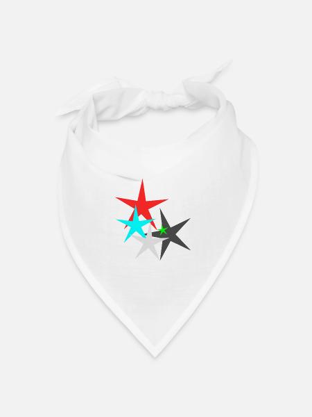 Star Star - Bandana Dreieckstuch - Weiß