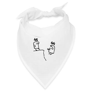 45 Jahre - 45. Geburtstag Spaß 45 Jahre altes Geschenk - Bandana Dreieckstuch - Weiß - Vorne