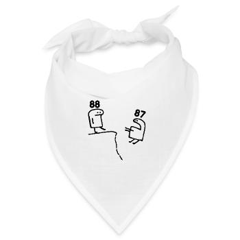 88 Jahre alt - 88. Geburtstag Spaß 88 Jahre altes Geschenk - Bandana Dreieckstuch - Weiß - Vorne