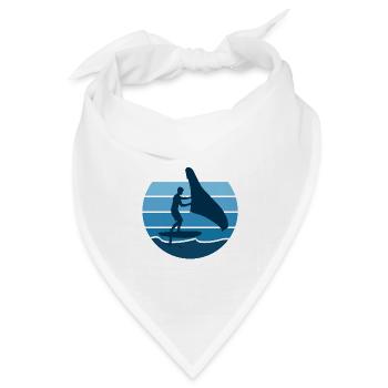 Hydrofoil Wingfoil Retro Foil Wing Wingfoiling Kit - Bandana Dreieckstuch - Weiß - Vorne