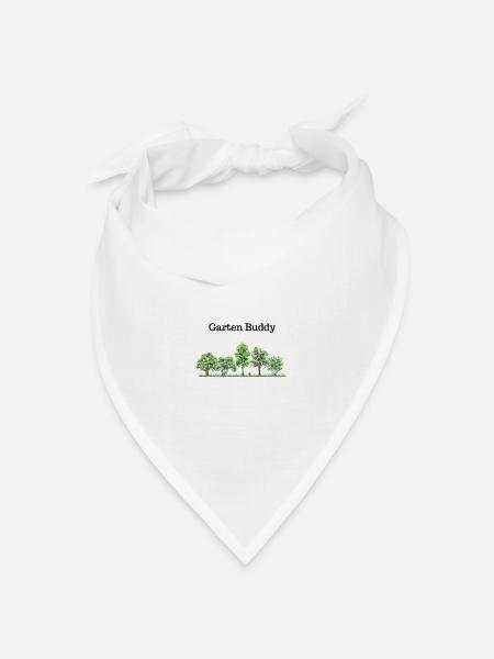 Garten Freund - Bandana Dreieckstuch - Weiß
