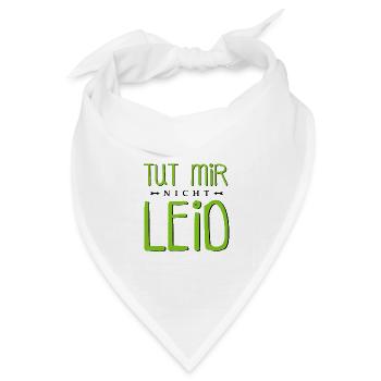 Tut mir nicht leid - Bandana Dreieckstuch - Weiß - Vorne
