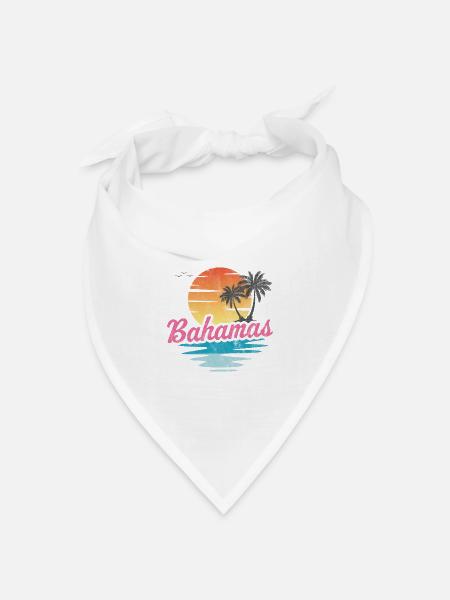 Bahamas - Bandana Dreieckstuch - Weiß