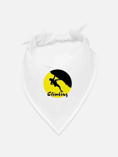 Kletterer, Klettern - Bandana Dreieckstuch - Weiß