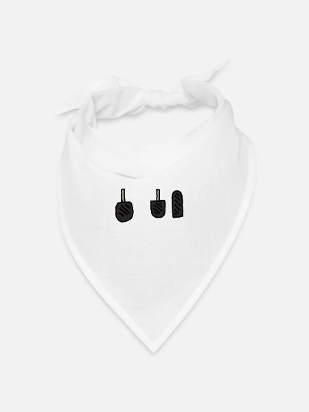 Auto, Pedale, Gas, Bremse, Kupplung - Bandana Dreieckstuch - Weiß